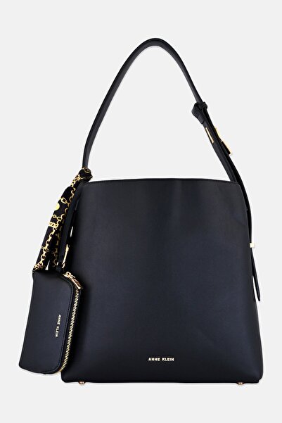 Anne Klein حقيبة تعليقة نسائية من قطعتين بشعار ماركة مع جيب للعملات المعدنية،...