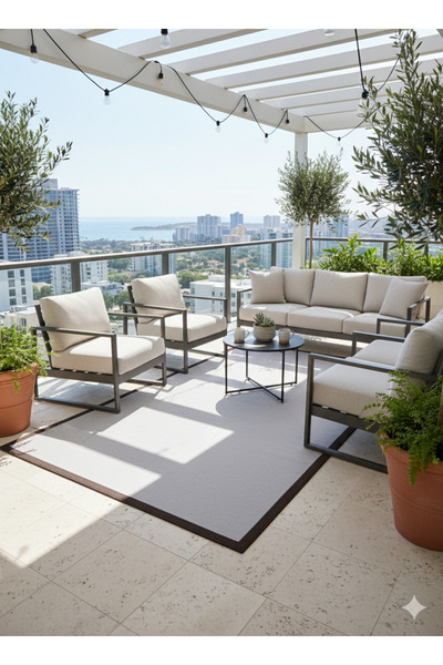 LOUIS CASA HALI ORSA HOME CROW SERİSİ 6008 SİSAL HALI MUTFAK BALKON HALISI 16...