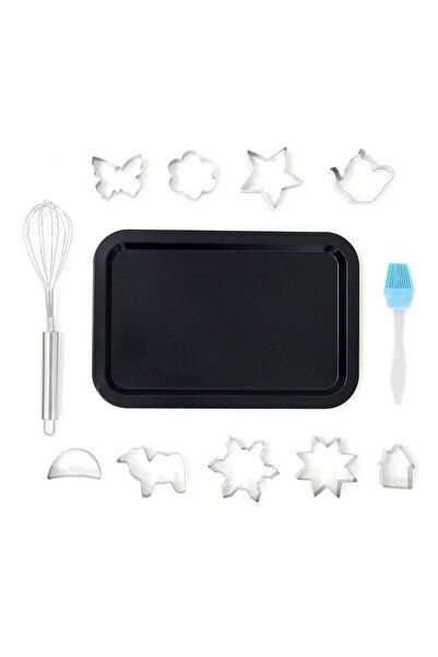 Yelajoy 12 Piece Oven Pan Set - Made Of Carbon Steel - Oven Trays - Cake Tray...