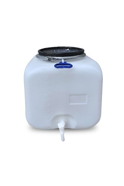 sterk Bidon Rezervor 100 litri Plastic, patrat cu cerc metalic si robinet, 50...