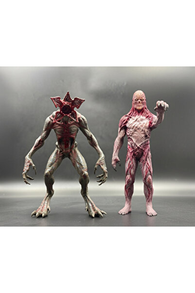 3DEpics Stranger Things Koleksiyon Figür Seti - Demogorgon & Vecna (2'li Set)