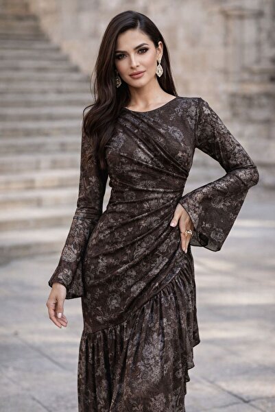 STYLENOVA Elegant and luxurious midi evening dress