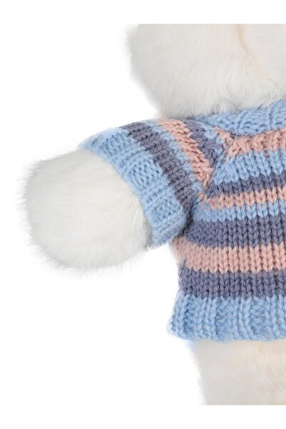 CAN OYUNCAK Bear Striped Sweater (White) - Standard Standard