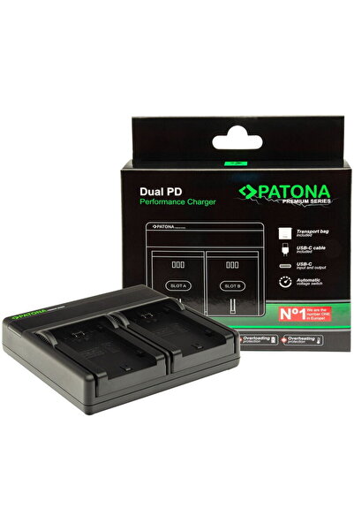 Patona Incarcator Premium Dual PD cu USB compatibil Fuji NP-W126 - 121645