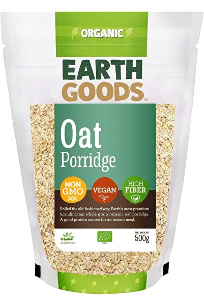 Earth Goods Organic Oat Porridge, Non-Gmo, Vegan, High Fiber 500G