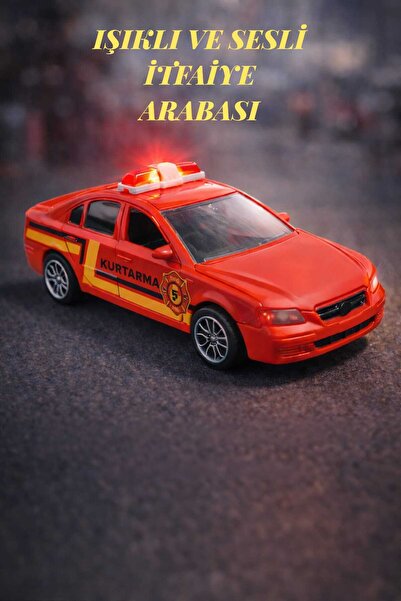 Fidan oyuncak Çek Bırak Işıklı Sesli İtfaiye Arabası