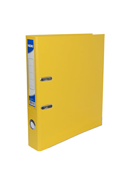 Noki Laminated Lever Arch File 5cm Yellow