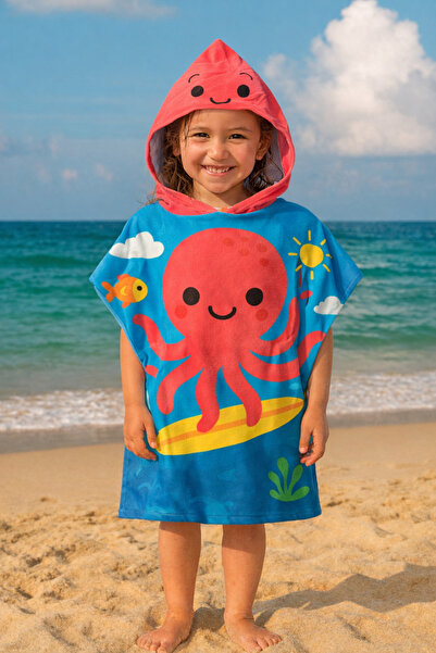 Dotamess Children's Poncho - Sea Towel - Beach Towel