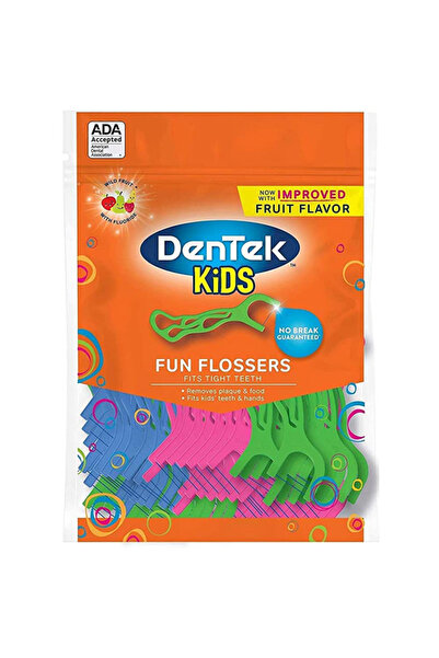 Plackers Dental Floss Picks, DenTek, Children's Set, Gentle Cleaning, Fruit F...