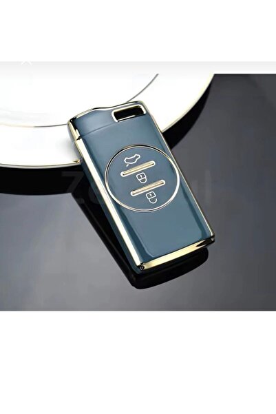 CİHAN GROUP Chery Tiggo 7 Key Protection Case Gray/Gold Please Check the Seco...