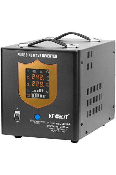 Kemot UPS centrale Sinus PUR 2000VA/1400W 24V Negru