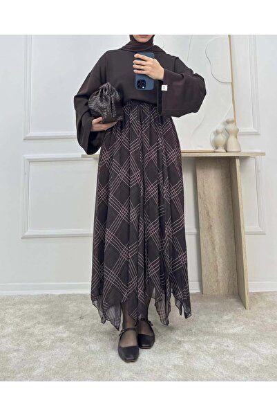 Tarzımızbir Striped Chiffon Skirt