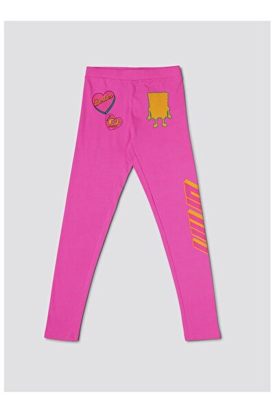 Liu Jo Kids Girls' SpongeBob pink leggings