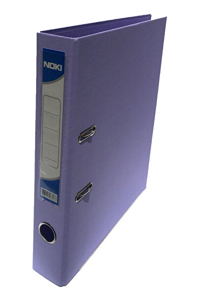 Noki Laminated Lever Arch File Int-Ext 5cm Lilac