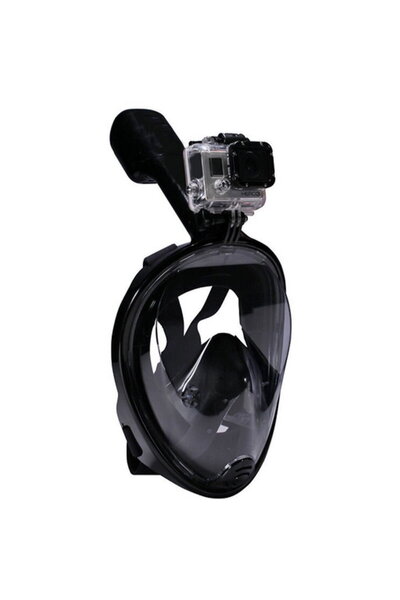 Generic Masca Snorkeling full-face Easy Breath S/M pentru GoPro, SJCAM, Xiaom...