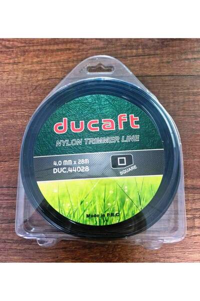 DUCAFT Tırpan Misinası - 4 Köşeli 4.0 mm 28 Metre