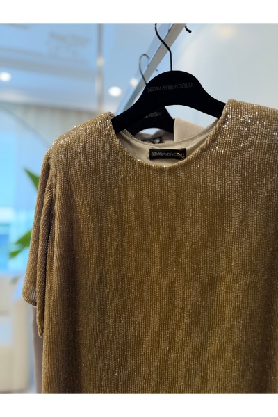 SEDAALAYBEYOĞLU Kesme Boncuk İşleme Bluz