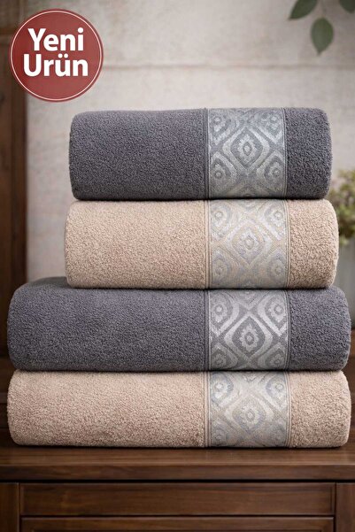 Mela Home Eye 4-Piece Bath Towel Set - Bath Towel Set - Hand and Face Towels ...