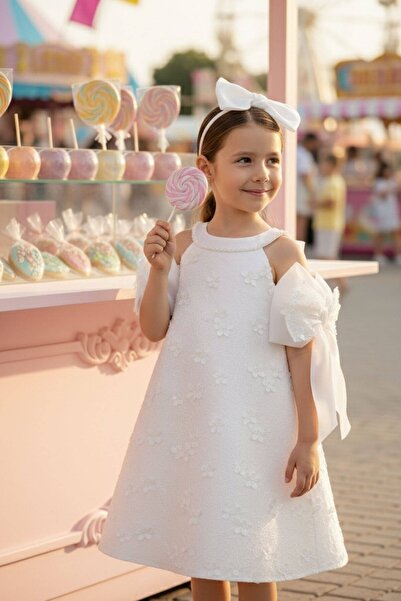 Pamina Girl's Evening Dress 3-7 Years Old Ecru