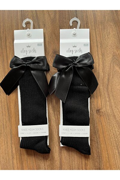 hakkoymaz Girls' Knee High Socks – with Bow