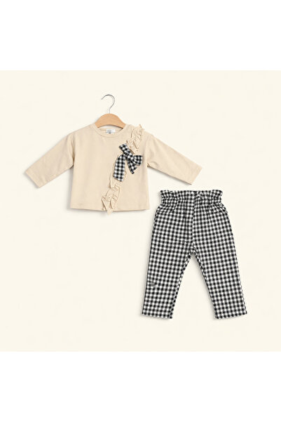 Gocoland فيينا نقشة مربعات جنهام مجموعة من قطعتين للبنات