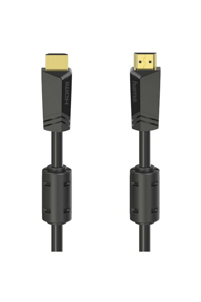 Hama Cablu HDMI 205009, 4k, Ethernet, 10 metri aurit, negru