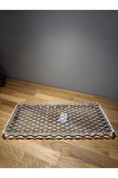 Miko Home & Garden Cam 3 Bölmeli Dikdörtgen Sunumluk Kafes Model 18x38 Cm