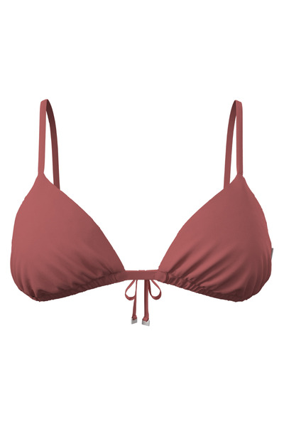 Calvin Klein Kadın Dusty Cedar Üçgen Bikini Üstü