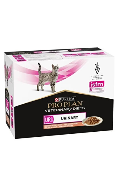 Pro Plan Veterinary Diets UR Urinary Somonlu Yaş Kedi Maması 85 Gr X 10 Adet