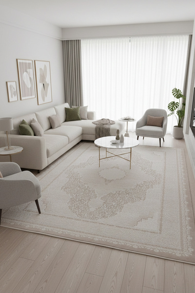 Kalispera Home & Living Makine Dokuma Yumuşak Dokulu Toz Tutmayan Modern Salo...