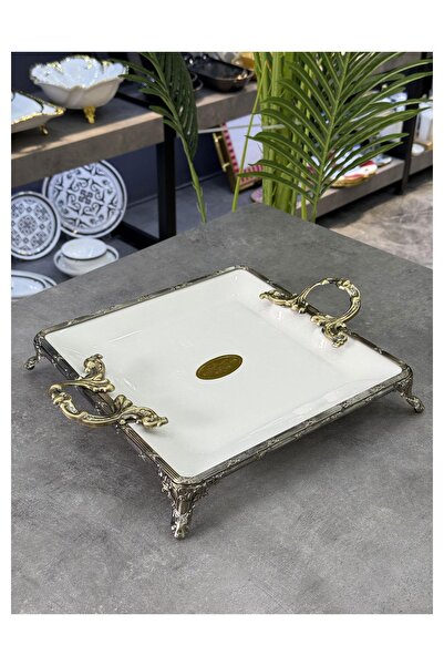 Doğudeko طبق تقديم مربع من البورسلين العتيق