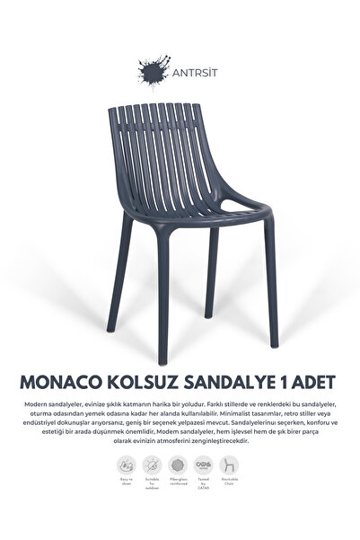 Daim Plastik MONAKO KOLSUZ LÜX CAFE & RESTAURANT SANDALYESİ