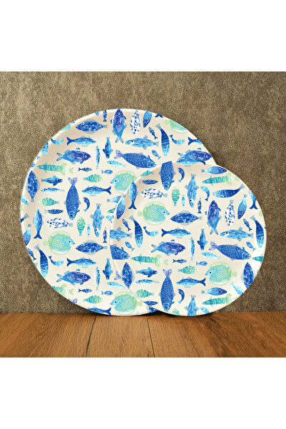 G Gültaş Melamin ve Plastik 6 Küçük (17,5 cm) + 6 Büyük (25 cm) Melamin Pasta...