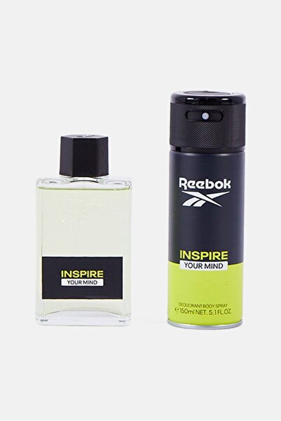Reebok مجموعة عطر وبخاخ مزيل للعرق للجسم "إنسباير يور مايند"، 100 مل
