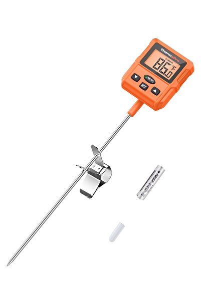 ThermoPro TP511 Uzun Problu Programlanabilir Alarmlı Geniş Ekranlı Pişirme Te...