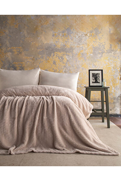 Apricitas HOME Κουβέρτα διπλής μεγέθους Trusty Ecru Jacquard 200x220 εκ.