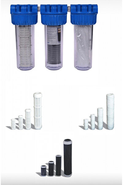 Titan Triple Water Filter Package 1'' 3x10'' + 1 Filter Set