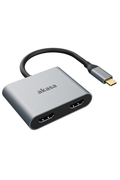 Akasa USB-C auf Dual HDMI MST Adapter - 4K@60Hz, 4K@30Hz dual