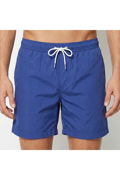 Estiva Men's Single Color Tactel Swim Shorts Battal