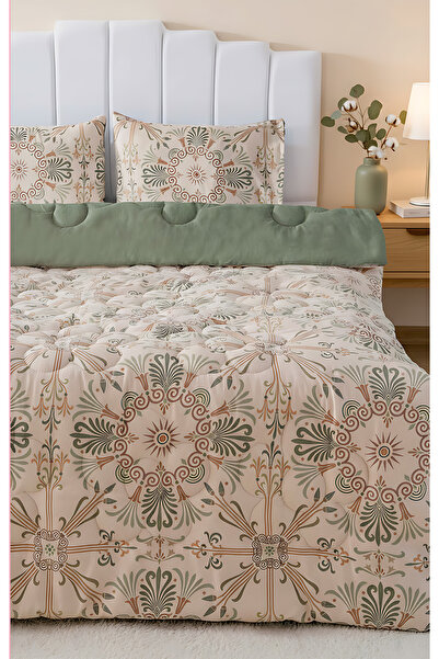 Rivaİstanbul Ethnic Palace Double-Sided Daisy Quilted Quilt 200X215 cm
