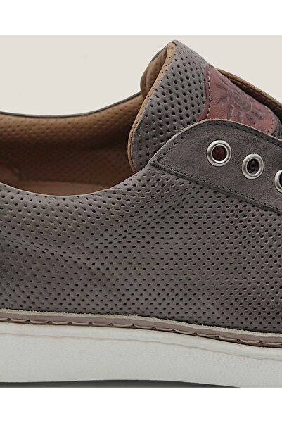 Angelo Nardelli Sneakersi Barnati Piele Maro Piele Naturala