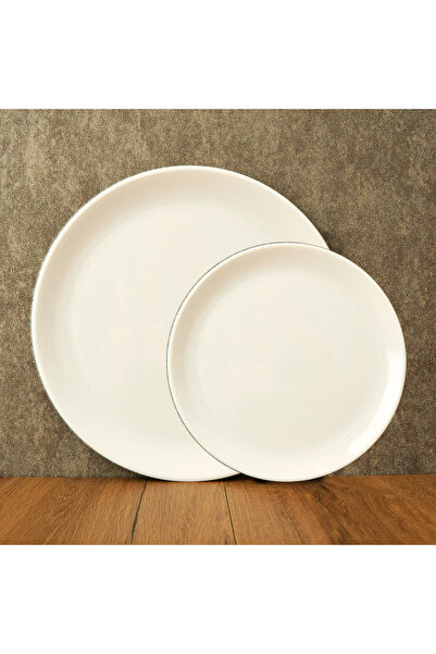 G Gültaş Melamin ve Plastik 6 Küçük (17,5 cm) + 6 Büyük (25 cm) Melamin Pasta...