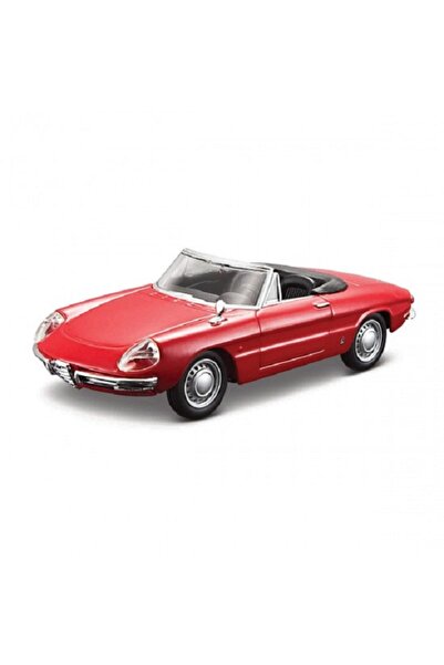 BBURAGO Macheta auto Alfa Romeo Spider 1966, Bburago, rosie, 1...