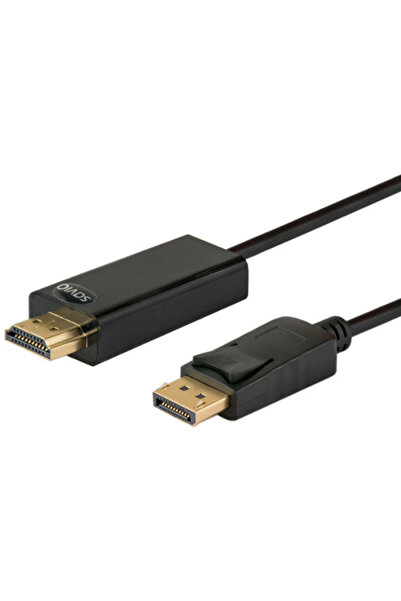 Savio CL-56 video cable adapter 1.5 m DisplayPort HDMI Type A (Standard) Black