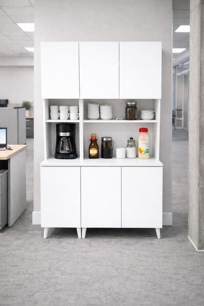 ADIM EBATLAMA Yeni Nesil Çok Amaçlı Dolap 6 Kapaklı Kiler Mutfak Dolabı - Kah...