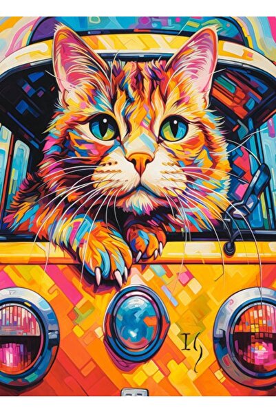 Castorland Puzzle 100 pieces - Cat Bus Travel (Castorland-111275)