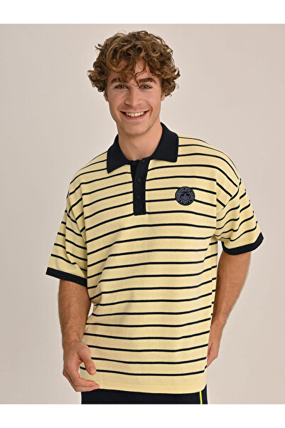 Fenerium ERKEK TRIBUN ŞERİTLİ TRİKO POLO