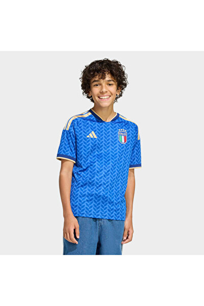 adidas İtalya 26 İç Saha Çocuk Mavi Forma