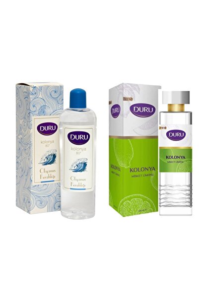 Duru Kolonya 400 ml Okyanus Ferahlığı ve Misket Limonu 2 li Set