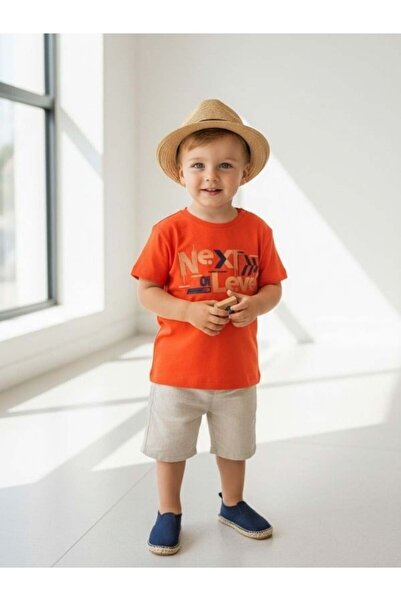 Zekids تي شيرت بيبي بوي نكست ليفل مطبوع مكون من قطن قطع